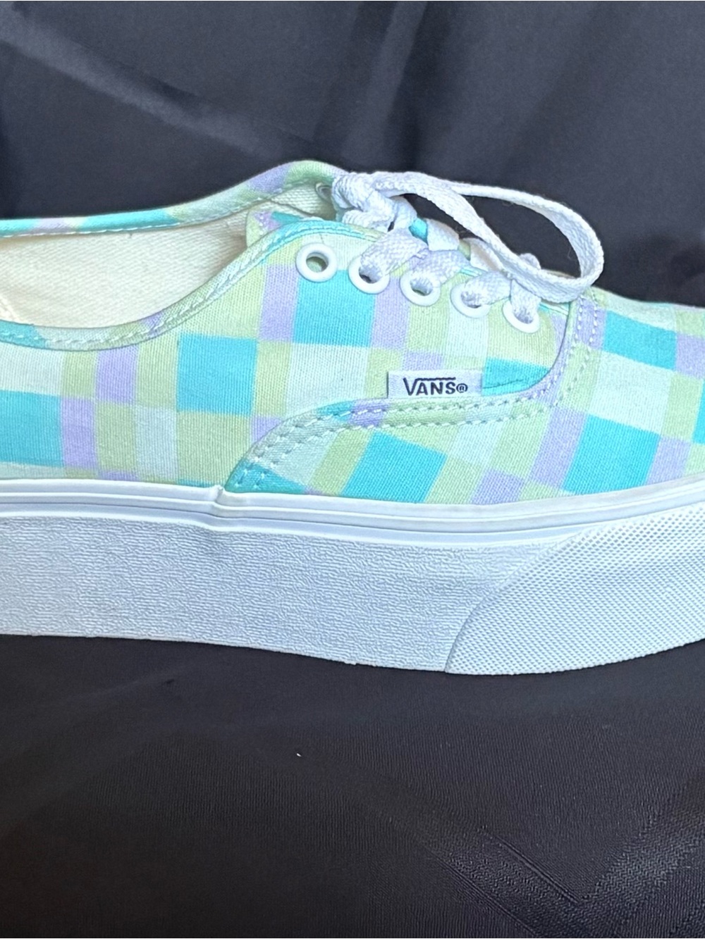 VANS Authentic Platform Shoes Pastel Picnic Multi Canvas Women’s Size 8.5 - Picture 3 of 9